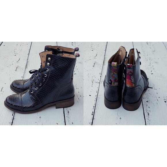 Unity in Diversity Combat Boots Made in Portugal Womens Size EU 40 / US 9 NEW - Picture 1 of 6
